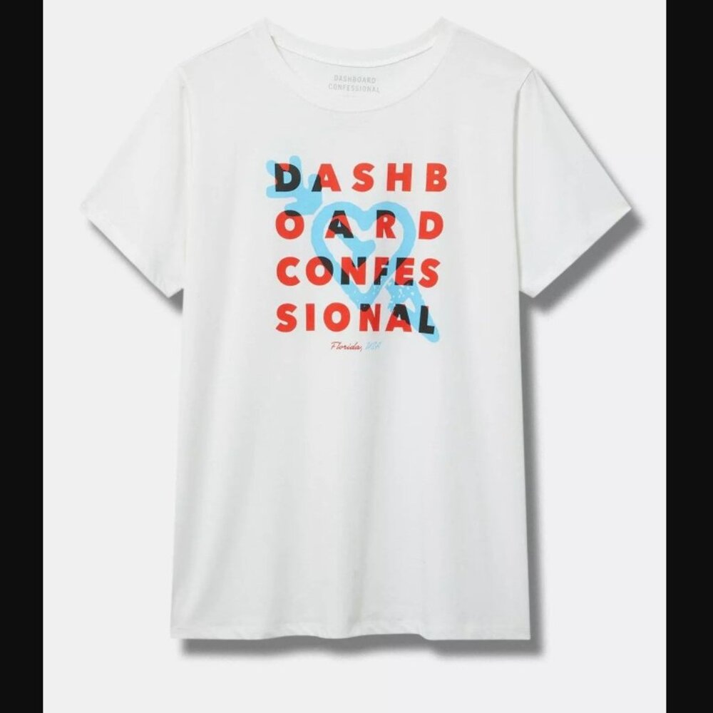 NWT Torrid Size 4 Dashboard Confessional Tee